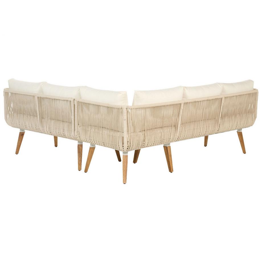 Beliani Lounge Set aus Akazienholz Retro ALCAMO  