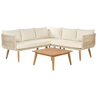 Beliani Set lounge pour jardin en Acacia Moderne ALCAMO  