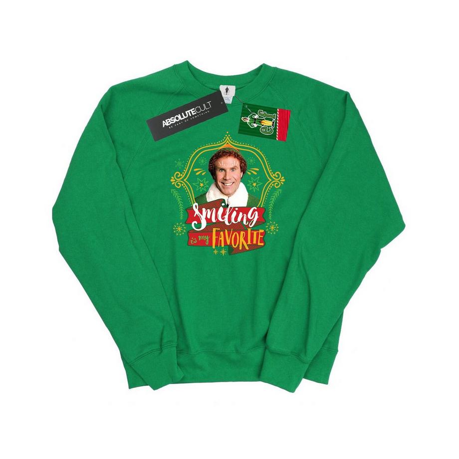 Elf Smiling Is My Favorite Sweatshirt  
