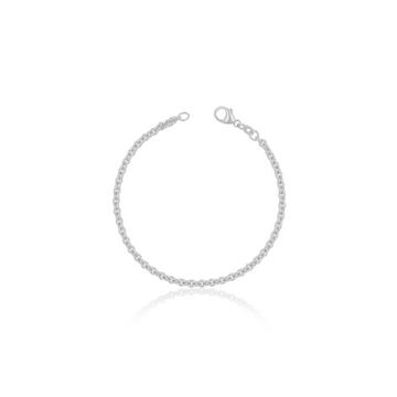 Bracelet Rundanker Weissgold 750, 3.1mm, 19cm