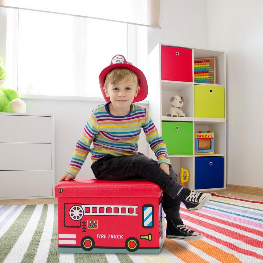 B2X Contenitore per giocattoli pieghevole con spazio di archiviazione  