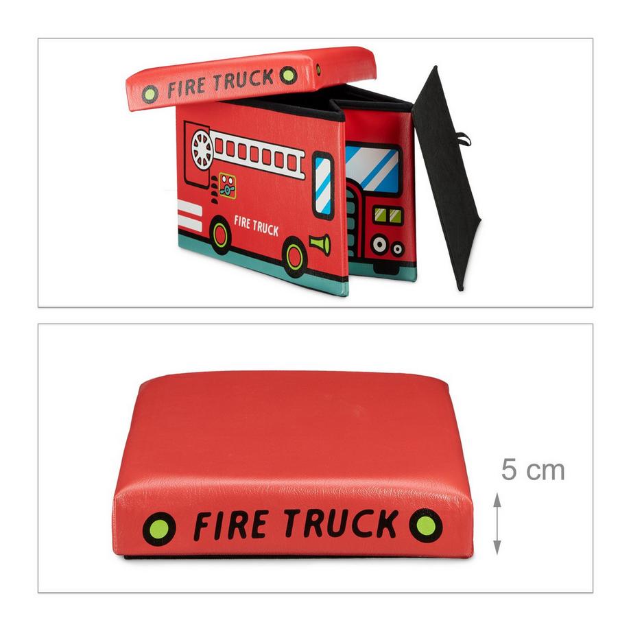 B2X Contenitore per giocattoli pieghevole con spazio di archiviazione  