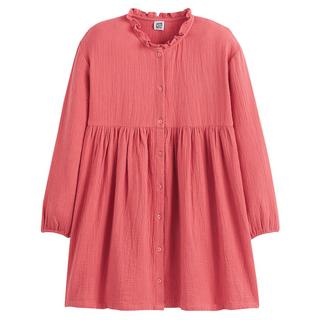 La Redoute Collections  Robe droite boutonnée en gaze de coton 