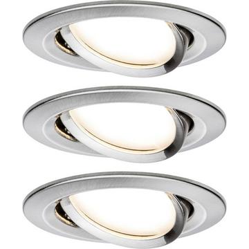 LED Einbauleuchte Nova Coin Basisset schwenkbar rund 84mm 50° Coin 3x6W 3x470lm 230V 2700K