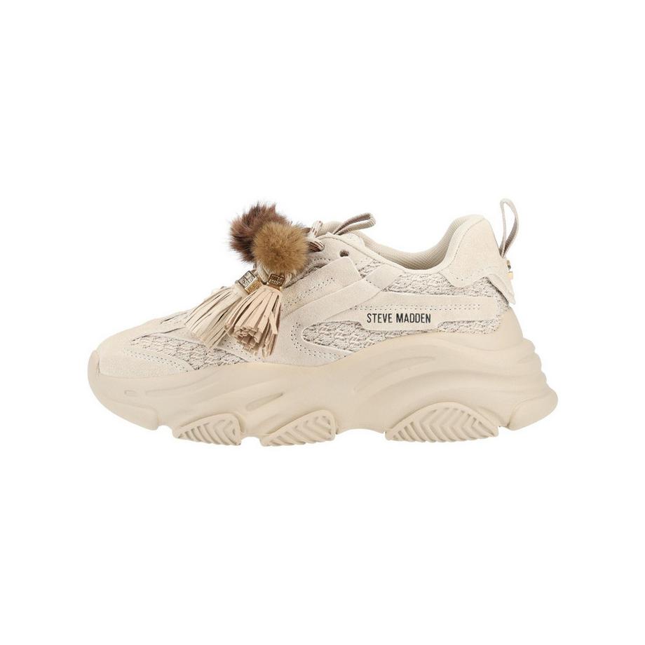 STEVE MADDEN Sneaker mit Chunky-Sohle und Quasten Pom-Pom Details  