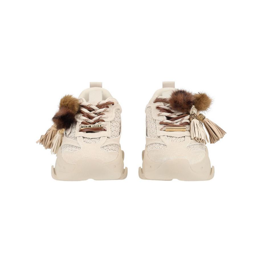 STEVE MADDEN Sneaker mit Chunky-Sohle und Quasten Pom-Pom Details  