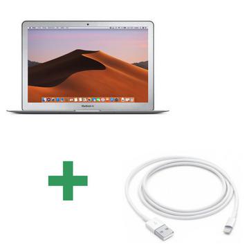 Refurbished MacBook Air 13" 2015 Core i5 1,6 Ghz 8 Gb 512 Gb SSD Silber + Lightning Zu USB 1 Meter Weiß Apple