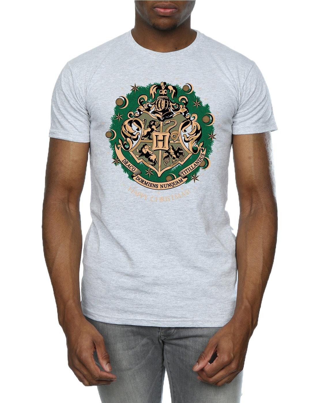 Harry Potter Hogwarts Weihnachts Design T-Shirt  