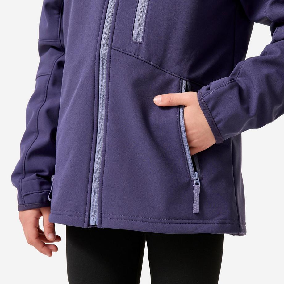 QUECHUA  Veste softshell de randonnée enfant 7-15 ans, hike 900 noir 