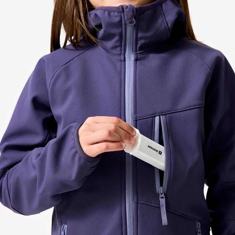 QUECHUA  Veste softshell de randonnée enfant 7-15 ans, hike 900 noir 