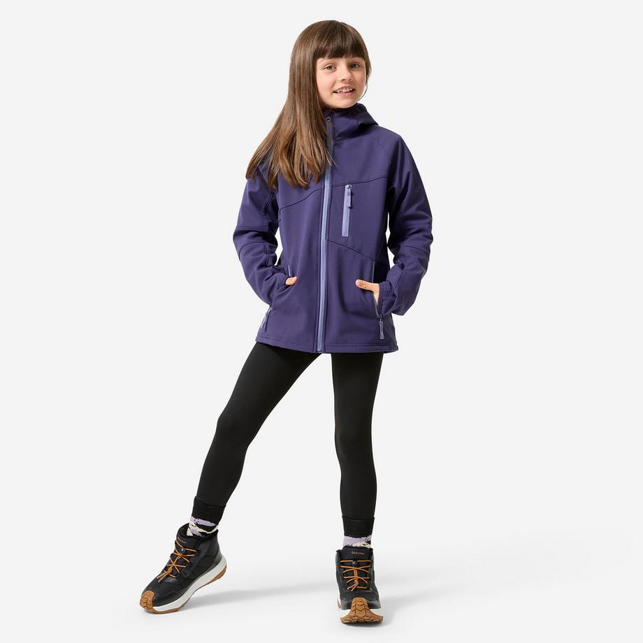 QUECHUA  Veste softshell de randonnée enfant 7-15 ans, hike 900 noir 