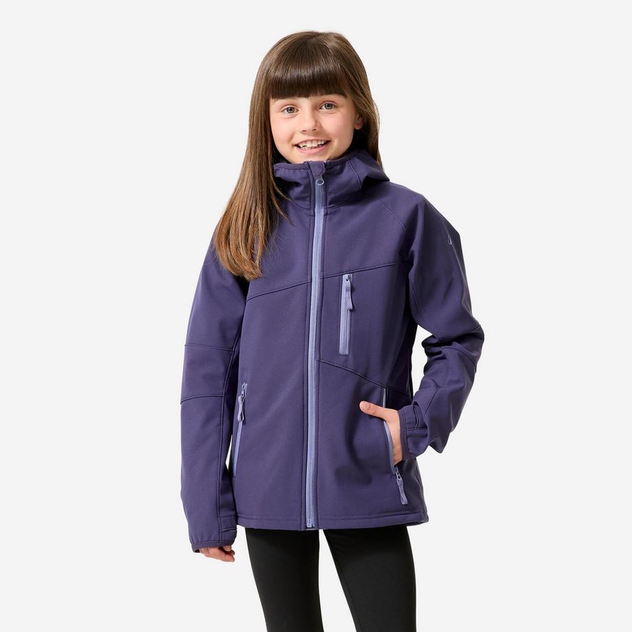 Veste softshell de randonnée enfant 7-15 ans, hike 900 noir