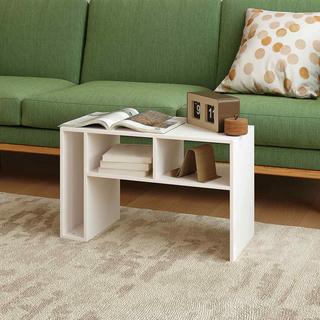 Northio Tavolino Tavolino da caffè con ruote Scrivania con 4 ripiani Tavolino da divano Tavolino da laptop Tavolino da letto per sala da pranzo Soggiorno Bianco  