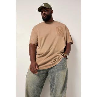 Sthuge Oversized Halbarm T-Shirt mit Brustprint  