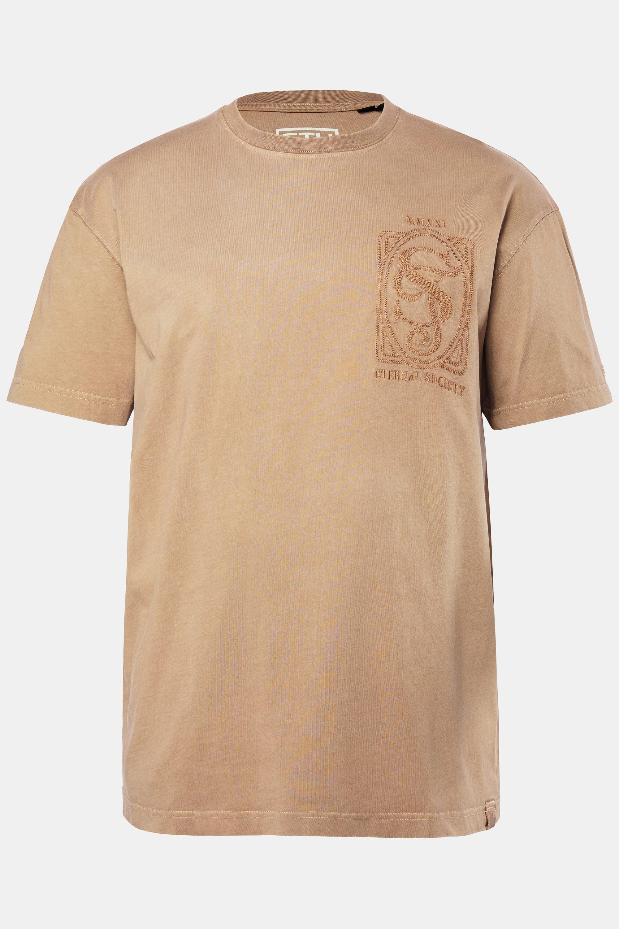 Sthuge Oversized Halbarm T-Shirt mit Brustprint  