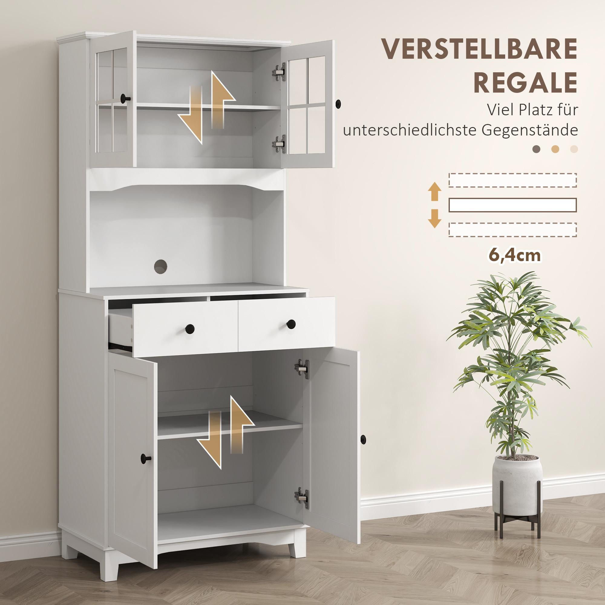 HOMCOM Placard de cuisine  