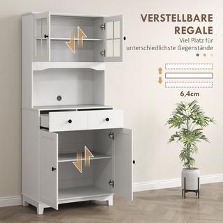 HOMCOM Placard de cuisine  