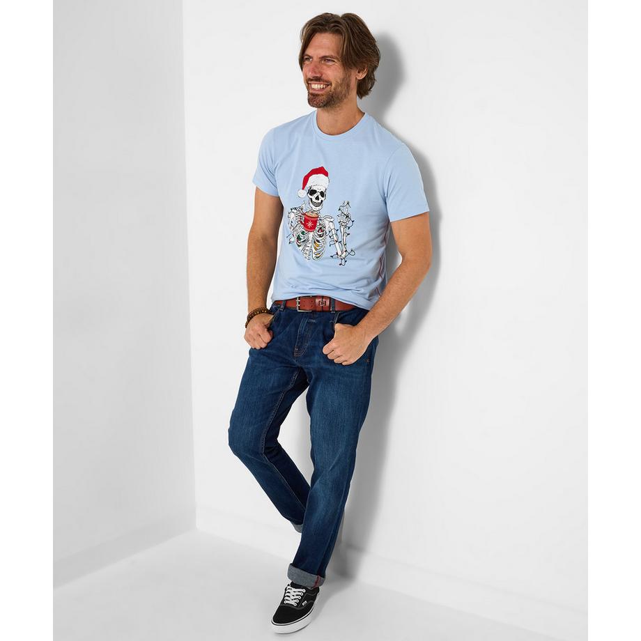 Joe Browns T-shirt motivo scheletro Nightlife  