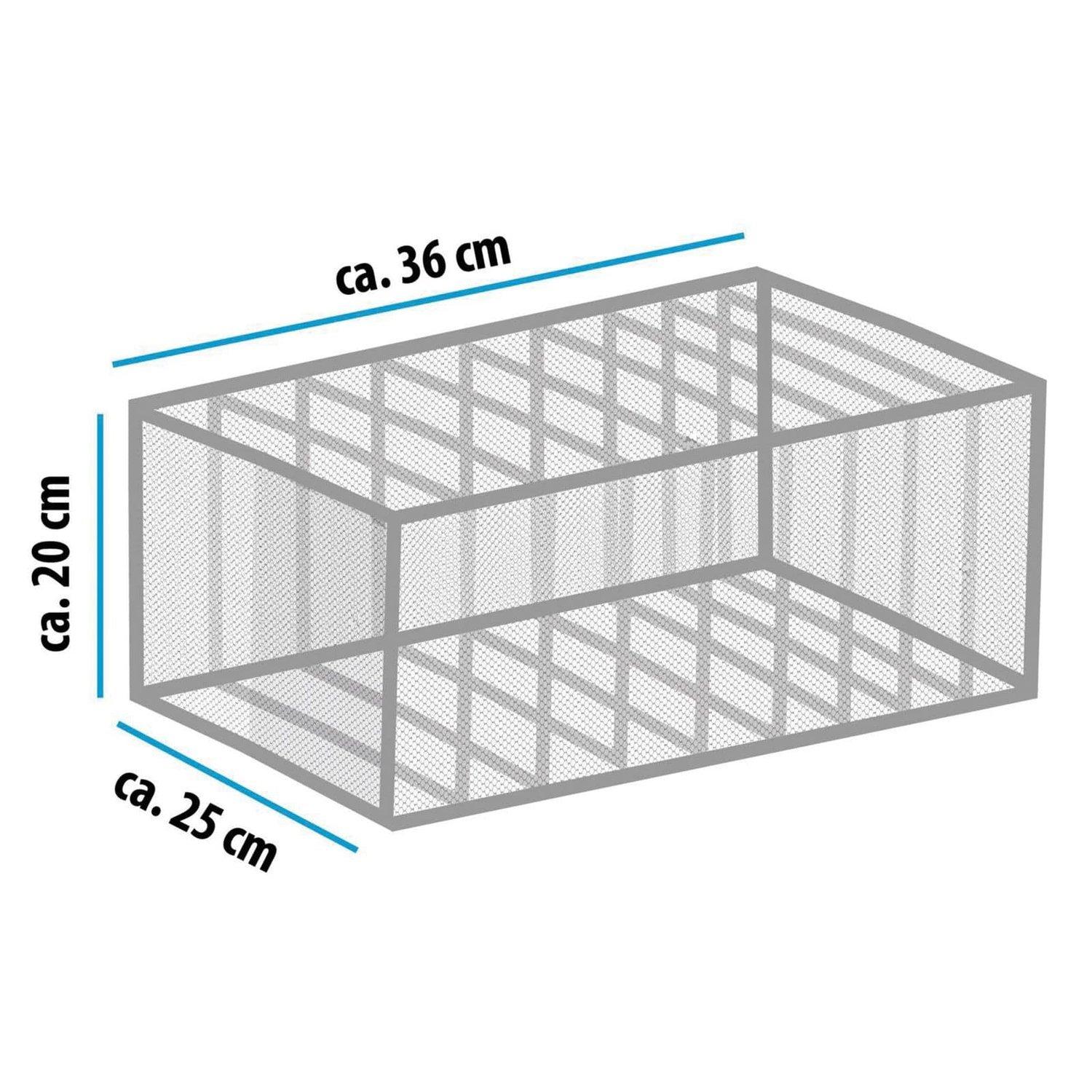 ALPINA Boîte de rangement souple pour armoire - 9 compartiments - blanc  