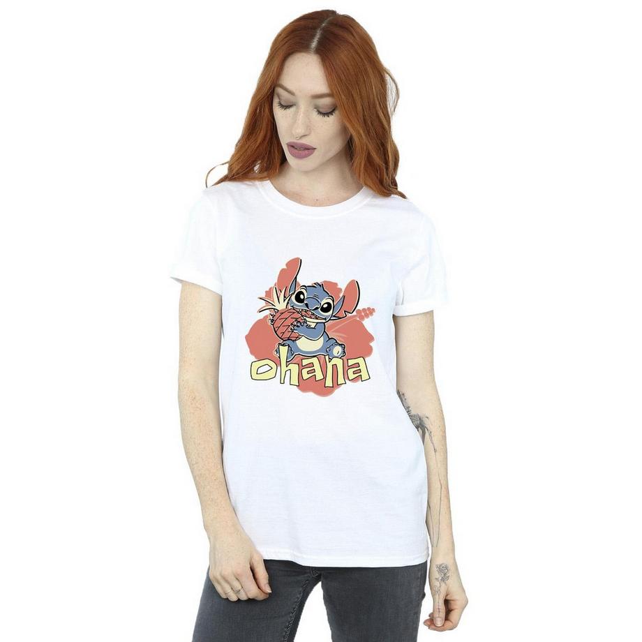 Disney Ohana Stitch T-Shirt Imprimé Graphique  