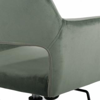 Calicosy Chaise de bureau en velours ajustable - Ross  