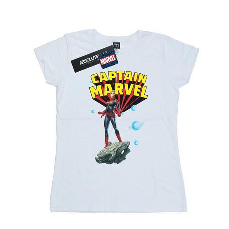 Captain Marvel Action Pose Logo T-Shirt  