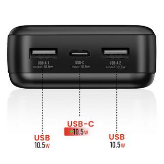 SWISSTEN  Powerbank 20000mAh 2 USB Swissten Noir 