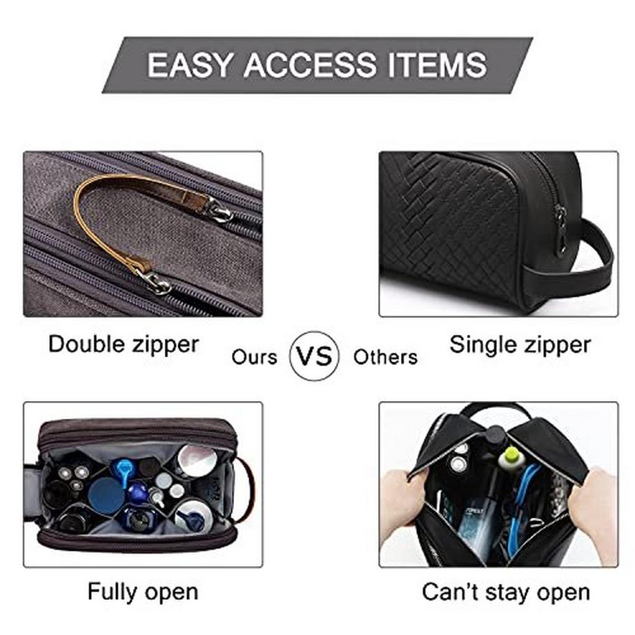 Only-bags.store  Kulturtasche, Travel Toiletry Organizer Dopp Kit Wasserabweisende Rasiertasche für Toilettenartikel 