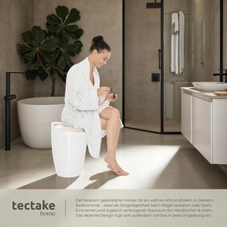 Tectake sgabello contenitore per il bagno  