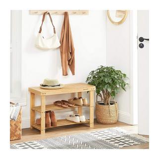 Calicosy Robuste Schuhbank aus Bambus – belastbar bis zu 120 kg  