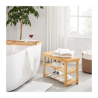 Calicosy Robuste Schuhbank aus Bambus – belastbar bis zu 120 kg  