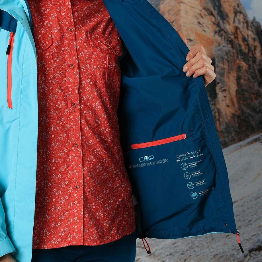 CMP Veste imperméable à capuche zippée  