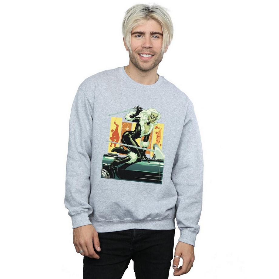 MARVEL Black Cat Imprimé Graphique Sweatshirt  