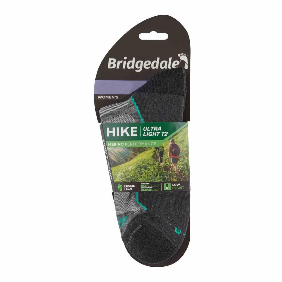 Bridgedale  Calzini Donna Trekking Caviglia in Lana Merino Resistenti 