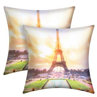 Avizar Lot 2 Housses de Coussin Tour Eiffel  