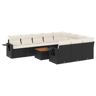 VidaXL set divano da giardino Polirattan  