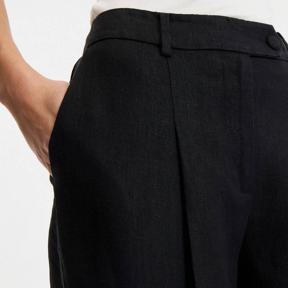 La Redoute Collections Weite Hose mit Abnähern  