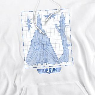 Top Gun Top Gun Blueprint Felpa con Cappuccio  