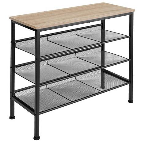 Tectake Étagère à chaussures WOLVERHAMPTON 75,5x30,5x69,5cm  