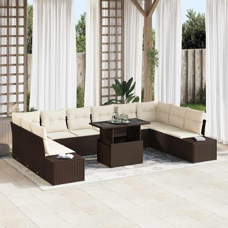 VidaXL Divano da giardino Polyrattan  