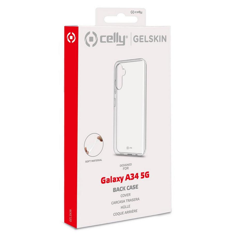 Celly  Coque Gelskin TPU Galaxy A34 5G Transparente 