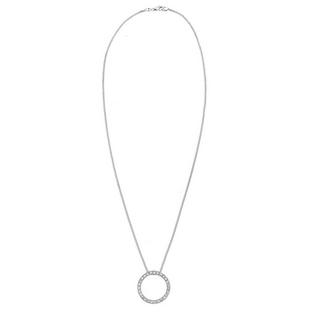 Elli  Halskette Kreis Geo Kristalle 925 Sterling Silber 