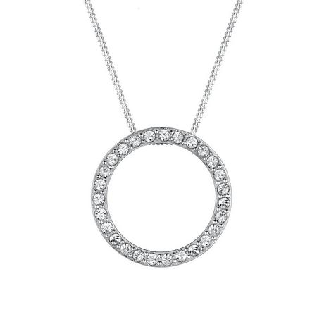 Elli  Halskette Kreis Geo Kristalle 925 Sterling Silber 