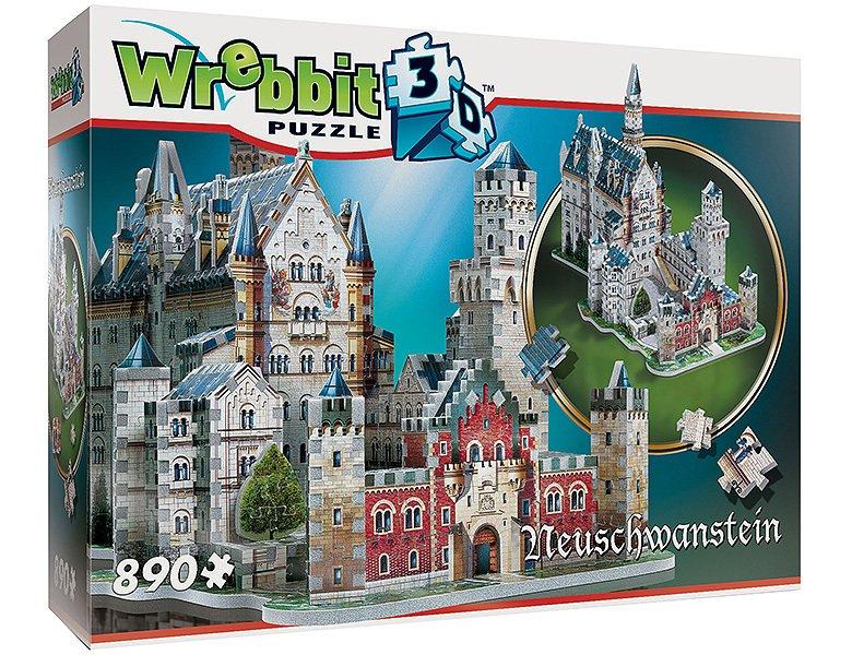 Image of Wrebbit 3D PUZZLE Castles Schloss Neuschwanstein (890Teile)