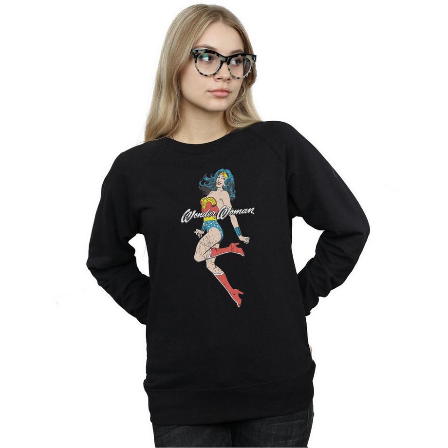 DC COMICS Wonder Woman Imprimé Graphique Slim Fit Sweatshirt  