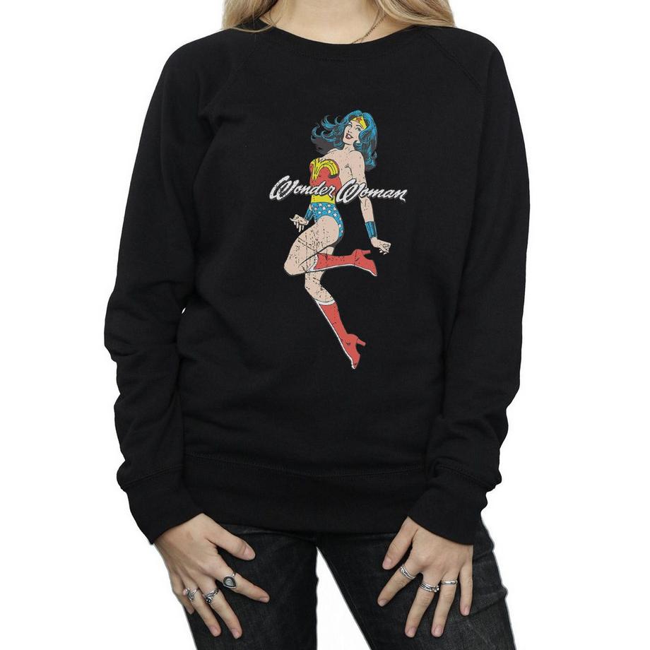 DC COMICS Wonder Woman Imprimé Graphique Slim Fit Sweatshirt  