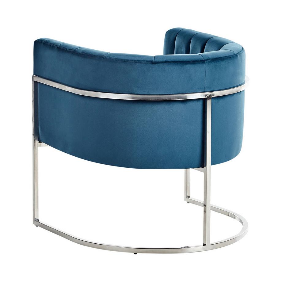 Beliani Poltrona en Velluto Glamour LARVIK  