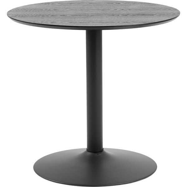 mutoni Table bistrot Barcelona noire ronde 80x80  