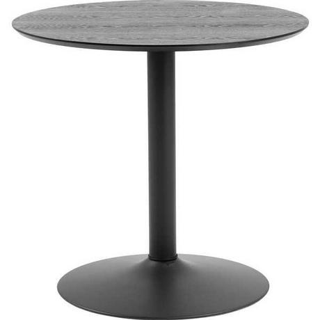 mutoni Table bistrot Barcelona noire ronde 80x80  