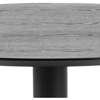 mutoni Table bistrot Barcelona noire ronde 80x80  